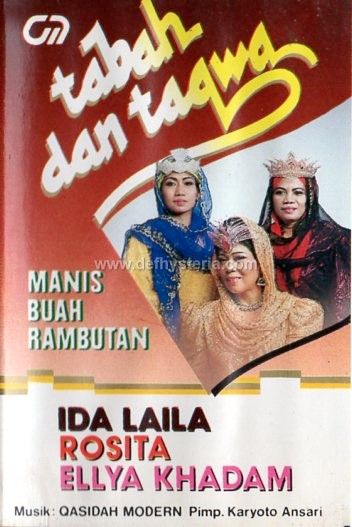 Ida Laila - Rosita - Ellya Khadam - Tabah & Taqwa Audio Kaset Qasidah Modern Gajah Mada Records