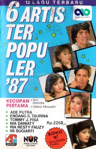 6 Artis Terpopuler 87 Audio Kaset Akurama Record