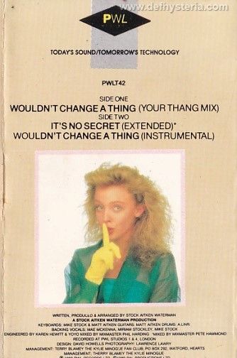 Kylie Minogue - Wouldnt Change a Thing Audio Kaset PMC catnr. PMC 5068 PW LT42