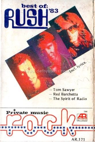 Rush - Best Of Rush 83 Audio Kaset Atlantic Private Music Rock catnr. AR 171