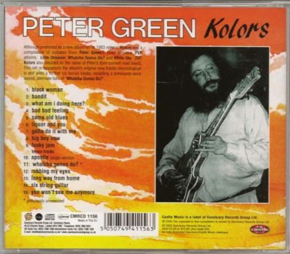 Peter Green - Kolors on Collectorz.com Core Music